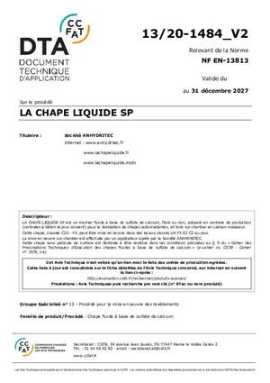 Fiche du produit - Chaptec